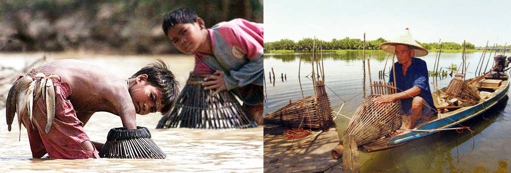 การจับปลาด้วยเครื่องมือพื้นบ้าน